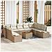 Set Divano da Giardino 6 pcs beige e panna 289 x 209 x 85 cm - Foto miniatura 2