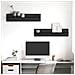 Scaffali da parete 2 pcs Rovere nero 80 x 11.5 x 18 cm - Foto miniatura 2