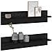 Scaffali da parete 2 pcs Rovere nero 80 x 11.5 x 18 cm - Foto miniatura 3