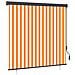 Tenda a Rullo Esterna Arancione e bianco 180 x 250 cm Tessuto - Foto miniatura 1
