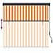 Tenda a Rullo Esterna Arancione e bianco 180 x 250 cm Tessuto - Foto miniatura 7
