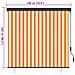 Tenda a Rullo Esterna Arancione e bianco 180 x 250 cm Tessuto - Foto miniatura 8