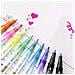 Set Di 8 Pennarelli A Doppia Linea 16 Colori - Pennarelli Metallici Glitterati Per Arte E Scrapbooking - Foto miniatura 3