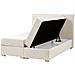 Divano Letto Con Contenitore Tessuto Major 140 X 200 Cm Beige Chiaro - Foto miniatura 2