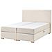 Divano Letto Con Contenitore Tessuto Major 140 X 200 Cm Beige Chiaro - Foto miniatura 3