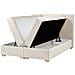 Divano Letto Con Contenitore Tessuto Major 140 X 200 Cm Beige Chiaro - Foto miniatura 5
