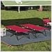 Letto da campeggio pieghevole 2 pcs Rosso 206 x 76 x 74 cm - Foto miniatura 2