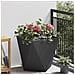Fioriera Nero 50 x 50 x 50 cm Acciaio - Foto miniatura 2