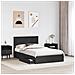 Letto con Contenitore Nero 135 x 190 cm Legno multistrato - Foto miniatura 3