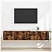 Mobile TV da parete 2 pcs Rovere fumé 60 x 31 x 29.5 cm - Foto miniatura 2