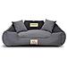 100x75 cm KINGDOG MM43 Cuccia per cani personalizzabile Grigio scuro - Foto miniatura 4