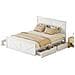Letto Matrimoniale In Legno Con Quattro Cassetti Contenitori E Testiera - Foto miniatura 1