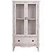 Vetrina In Legno Con 1 Cassetto E 2 Ante Bianco 80x42x148h Cm - Foto miniatura 2