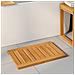 Tappeto da bagno Tinta unita Marrone 60 x 40 cm legno - Foto miniatura 2