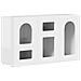 Credenza Bianco Lucido 100 x 35 x 59 cm Legno multistrato - Foto miniatura 1