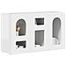 Credenza Bianco Lucido 100 x 35 x 59 cm Legno multistrato - Foto miniatura 3