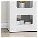 Credenza Bianco Lucido 100 x 35 x 59 cm Legno multistrato - Foto miniatura 5