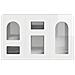 Credenza Bianco Lucido 100 x 35 x 59 cm Legno multistrato - Foto miniatura 6