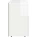 Credenza Bianco Lucido 100 x 35 x 59 cm Legno multistrato - Foto miniatura 7