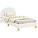 Struttura letto bambini con testata Crema 90 x 200 cm Bouclé - Foto miniatura 1