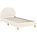 Struttura letto bambini con testata Crema 90 x 200 cm Bouclé - Foto miniatura 4