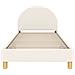 Struttura letto bambini con testata Crema 90 x 200 cm Bouclé - Foto miniatura 5