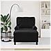 Chaise Lounge con cuscino Nero 91 x 157 x 91 cm Velluto - Foto miniatura 3