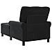 Chaise Lounge con cuscino Nero 91 x 157 x 91 cm Velluto - Foto miniatura 6
