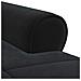Chaise Lounge con cuscino Nero 91 x 157 x 91 cm Velluto - Foto miniatura 8