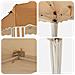 Tenda per feste a pop-up 195 x 195 x 245 cm Beige - Foto miniatura 9