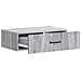 Tavolino da Parete Laterale Grigio Sonoma 59 x 34,5 x 17 cm - Foto miniatura 3