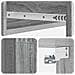 Tavolino da Parete Laterale Grigio Sonoma 59 x 34,5 x 17 cm - Foto miniatura 7