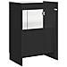 Mobiletto da bagno sotto il lavello Nero 56 x 37,5 x 81 cm - Foto miniatura 5