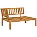 Set Divano Pallet da Giardino 6 pz con Cuscini Massello Acacia - Foto miniatura 3