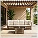 Set Divano da Giardino 5 pz Beige polyrattan - Foto miniatura 3