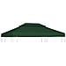 Telo Impermeabile Ricambio per Gazebo 310g / m² Verde 3x4m - Foto miniatura 1
