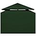 Telo Impermeabile Ricambio per Gazebo 310g / m² Verde 3x4m - Foto miniatura 6