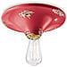 Vintage C134, Plafoniera, - Rosso - Foto miniatura 1