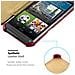 Custodia Compatibile Con Htc One M9 In Rosso Passione - Coperchio Protettivo Senza Chiusura Magnetica Con Funzione Stand E Supporto Per Gli Angoli - Foto miniatura 3