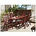 Tavolo Da Pranzo Da Giardino In Legno Di Acacia 160/220 X 90 Cm Toscana - Foto miniatura 13