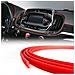 Trim Stripes Profilo A Incastro Per Interni Auto, Rosso, 3 Mm X 3 Mt - Foto miniatura 1