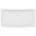 Lavandino Luxury Rettangolare Bianco Opaco 71x38cm Ceramica - Foto miniatura 2