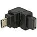 USB2.0Micro-B / USB2.0Micro-B, USB 2.0 Micro-B, USB 2.0 Micro-B, Maschio / femmina, Nero, Oro, Sacchetto di politene - Foto miniatura 1