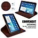 Custodia Per Tablet Compatibile Con Samsung Galaxy Tab 3 (10.1"" Zoll) P5200 In Bruno Fungo - Coperchio Protettivo Senza Auto Wake Up, Con Funzione Stand E Chiusura A Fascia Elastica - Foto miniatura 5