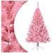 Albero Di Natale Artificiale A Metà Con Supporto Rosa 120cm Pvc - Foto miniatura 5