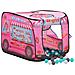Tenda Da Gioco Per Bambini Rosa Con 250 Palline 70x112x70 Cm - Foto miniatura 10