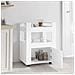 Carrello Da Cucina Bianco 60x45x80 Cm In Legno Multistrato - Foto miniatura 3