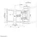 WL40S-910BL16 Supporto per Colonna Full Motion per Schermi da 40 a 70" Colore Nero - Foto miniatura 11