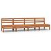 Set Divani Da Giardino 4 Pz Miele In Legno Massello Di Pino - Foto miniatura 2
