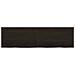 Ripiano Marrone Scuro 180x50x (2-6) cm Massello Rovere Trattato - Foto miniatura 8